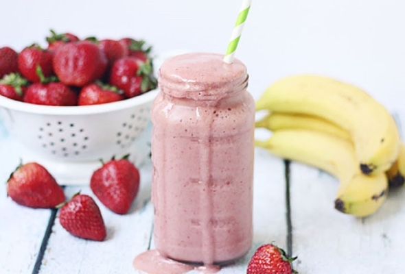 موز حليب فراوله